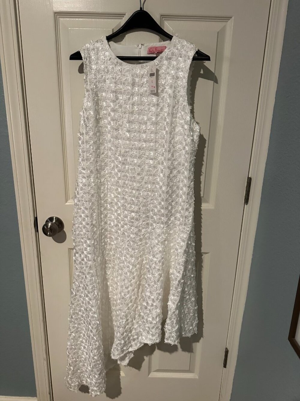BRAND NEW -- Eva Franco white formal dress - Picture 3 of 4